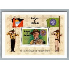 BOY SCOUTS ANTIGUA Y BARBUDA HOJA BLOQUE NUEVA MINT SCOUT